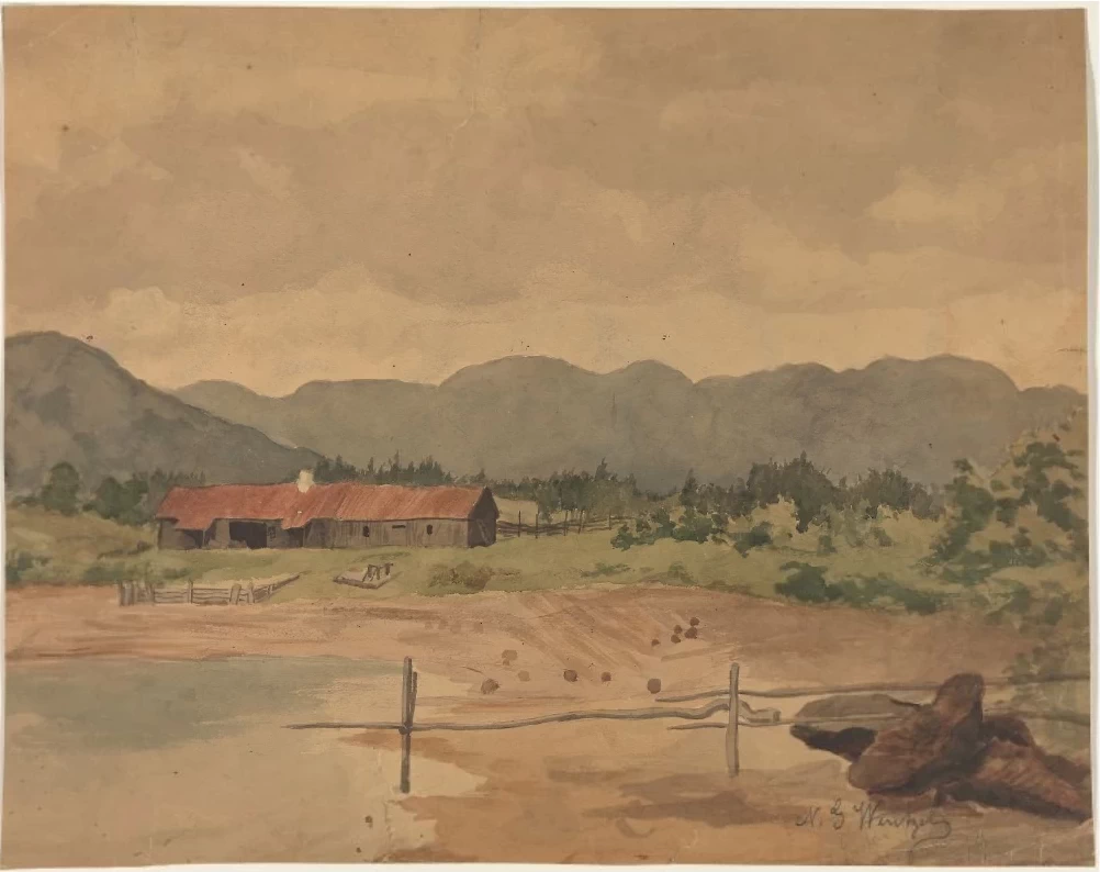 Paesaggio con fienile - The National Museum, Oslo